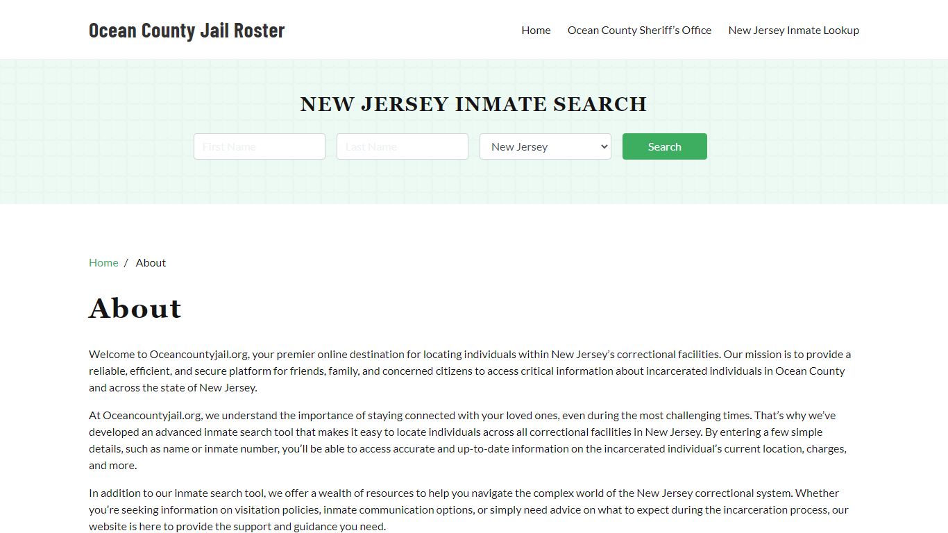 About - oceancountyjail.org